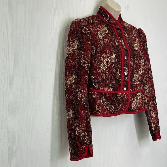 Free People - NWT Zoey Floral Printed Snap Closure Quilted Patchwork Jacket XS - Picture 5 of 16